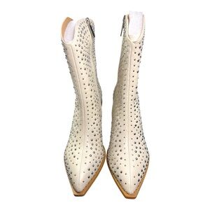 Hey Girl Rhinestone Studded Western Boots – Size 10